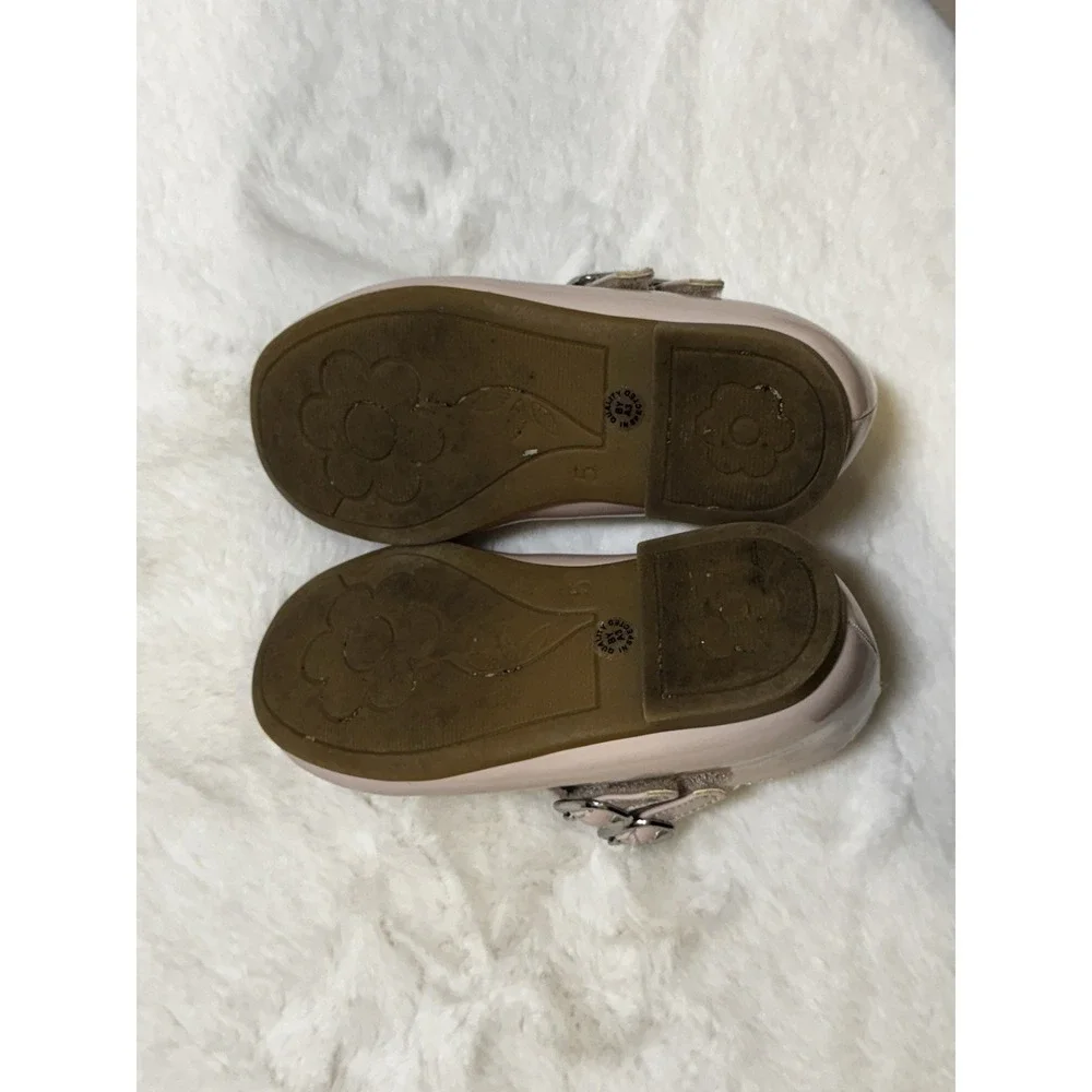 Christie & Jill Toddler Mary Jane Shoes Size 5 Blush Patent Dress Shoes